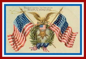vintage-double-american-flags-eagle1