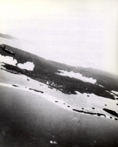Aerial view of Kolombangara, 1943